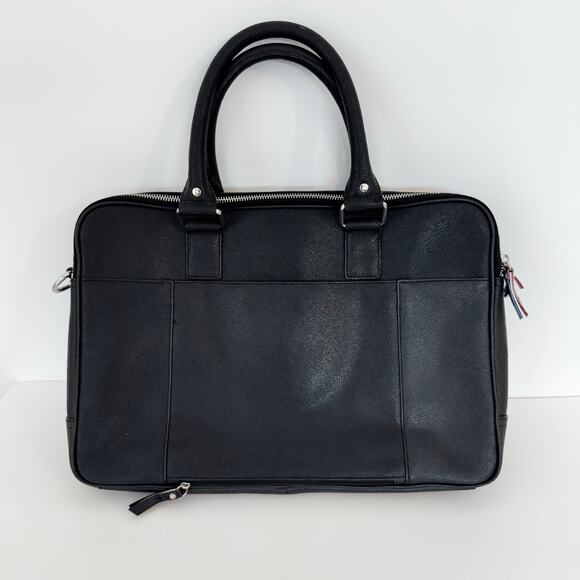 Cole Haan x American Airlines Genuine Leather Laptop Travel Bag Black Tech Safe - Picture 5 of 14
